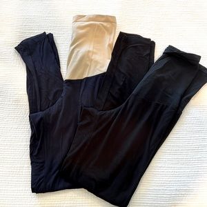 2 pack maternity leggings - black and navy